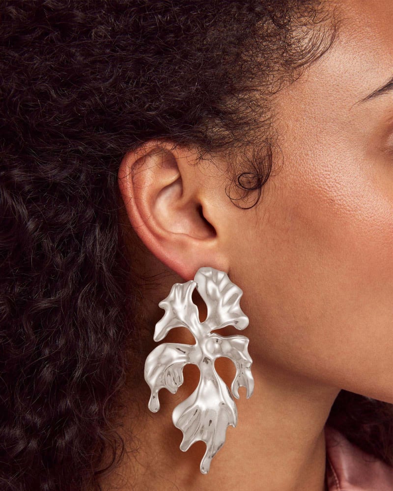 Savannah Statement Earrings in Vintage Silver image number 1